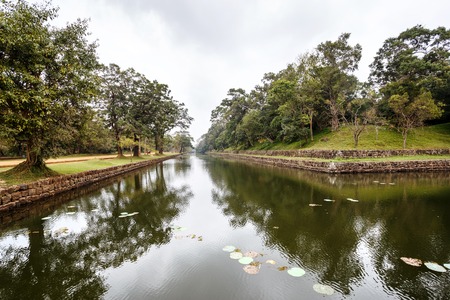 Watercourses around fortress of Sigiriya. Sri Lanka.の写真素材