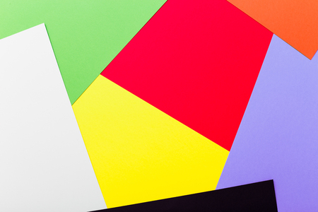 concept colorful frame paper background, top view flat layの写真素材