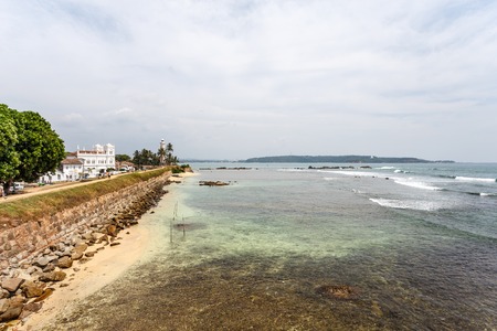 view of the old building in the territory of the Galle Fort, Sri Lanka.の写真素材