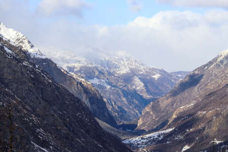 Beautiful landscape from the swiss alps in Zermattの写真素材