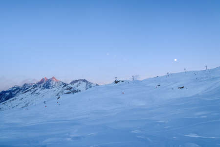 Beautiful landscape from the swiss alps in Zermatt