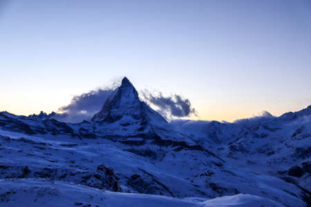 Beautiful landscape from the swiss alps in Zermattの写真素材