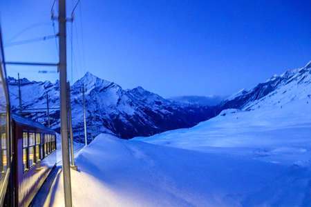 Beautiful landscape from the swiss alps in Zermattの写真素材
