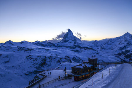 Beautiful landscape from the swiss alps in Zermattの写真素材