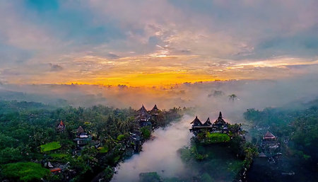 Bali beautiful colorful landscape,Nature of Bali islandの写真素材