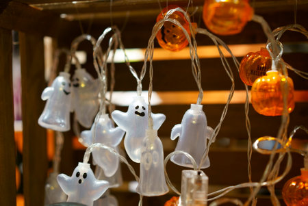 Halloween decoration with pumpkin designの写真素材