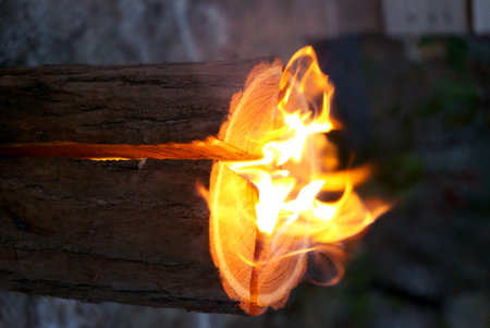 Enjoy the Swedish torch at the camp