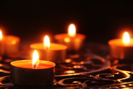 Candles in the dark