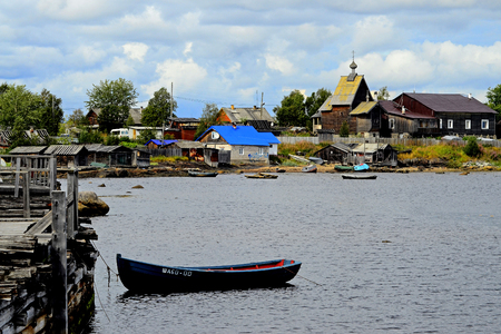 Fishing villageの写真素材