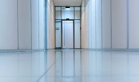 Empty office corridor