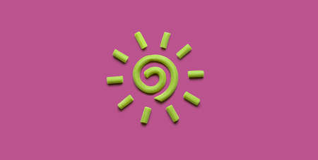 Spiral sun creative symbol concept. Summer or travel . Corporate graphic designの写真素材