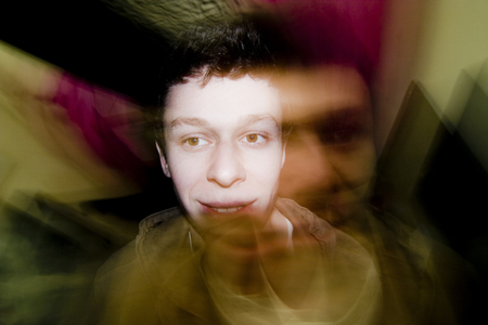 Drunk man's blurry view of his surroundings