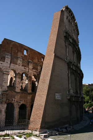 Ancient Colosseum in Rome, Italyの写真素材