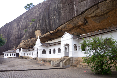 Ancient Buddhist complex in Dambulla cave temple. Sri Lankaの写真素材