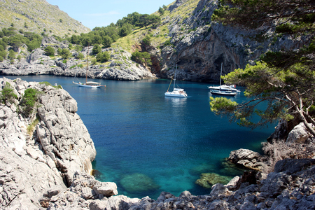 Sa Calobra bay, Mallorca, Spainの写真素材