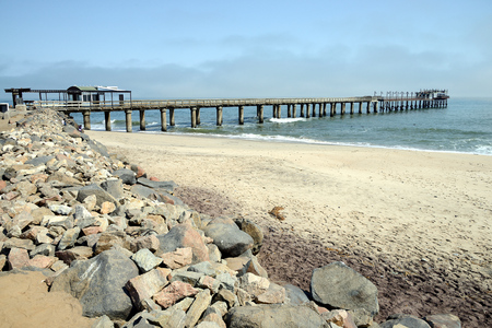 Swakopmund Jetty, Namibiaの写真素材