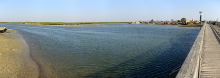 Island of clam shells, Fadiouth, Petite Cote, Senegalの写真素材