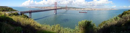 The 25 April bridge (Ponte 25 de Abril) is a steel suspension bridge crossing the Targus river,...