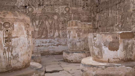 Medinet Habu temple in Luxor Egypt