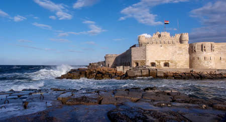 The Citadel of Qaitbay is a 15th-century fortress located on the Mediterranean sea coast, in...