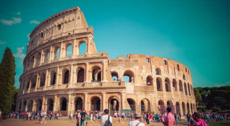 Roman Colosseum in Rome, Italy.のeditorial素材