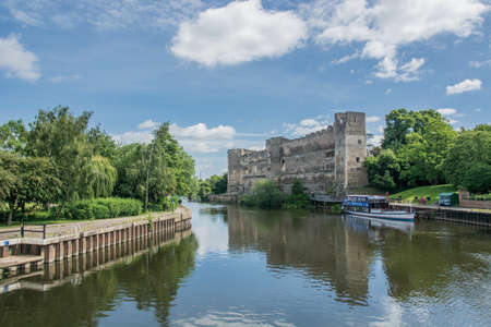 Newark Castle and Newark on trent in Newark , Nottinghamshire , United Kingdomのeditorial素材