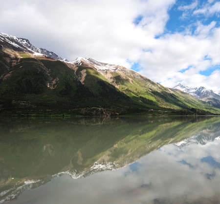 Beautiful  places in Tibetの写真素材
