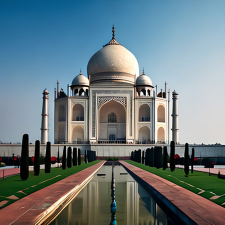 Taj Mahal in Agra, Uttar Pradesh, India.の素材
