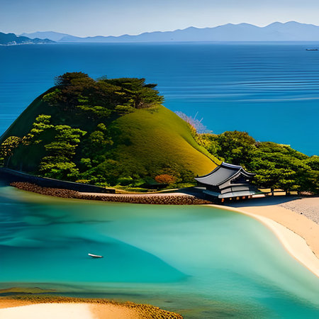 Toshogu shrine on the island of Miyagi, Japanの素材