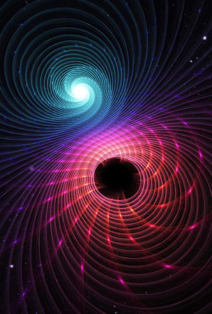 Abstract background. Purple - blue palette. Raster fractal graphics.