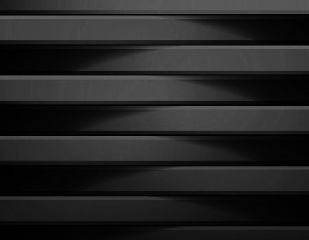 Abstract black and white background with stripes. 3d render illustration.の写真素材