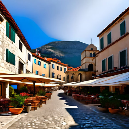 Old town of Budva. Montenegro, Balkans, Europe.の素材