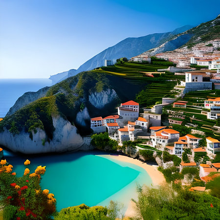 Coastline of Zakynthos island, Greece, Europeの素材