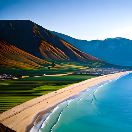 Panoramic view of Masca Sand Dunes, Tenerife, Canary Islands, Spainの素材