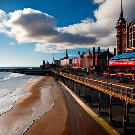 Panoramic view of the city of Gdansk, Poland.の素材