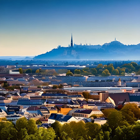Panoramic view of the old city of Bern, Switzerland.の素材
