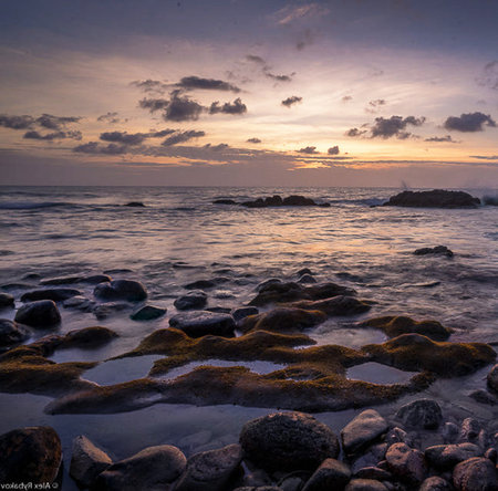 Beautiful seascape at sunset. Beautiful seascape at sunset.の写真素材
