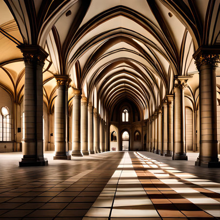 Interior of the University of Cambridge, England. The University of Cambridge is one of the oldest universities in the world.の素材