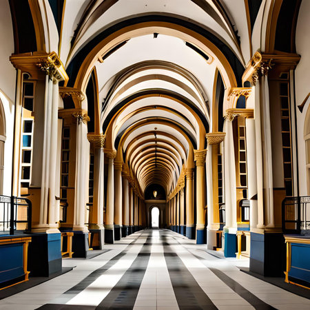 Interior of the old train station in Riga, Latvia.の素材
