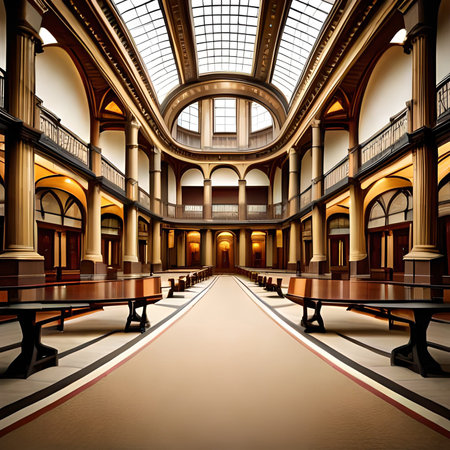 Interior of the Library of Congress in Washington DC, USA.の素材