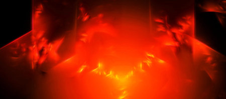 Fire flames abstract background. Fantasy fractal texture. Digital art. 3D rendering.