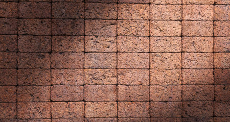 Background of brick wall texture for interior exterior decoration and industrial construction...