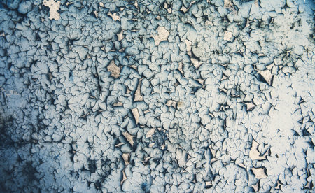 Grunge wall background texture with cracks and peeling paint.の写真素材