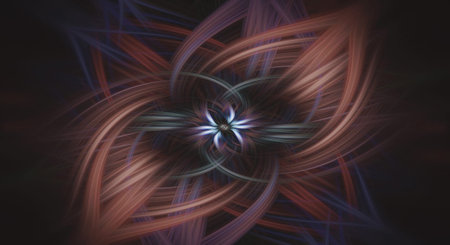 3D illustration of abstract fractal for creative design, art and entertainment