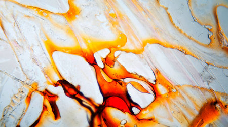 Macro shot of oil paint. Abstract art background. Colorful texture.