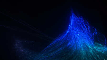 abstract fractal background a computer-generated 2D illustration, textureの写真素材