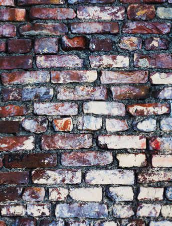 Background of brick wall texture. Old grunge brick wall background.