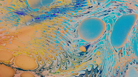 Abstract creative marbling pattern for fabric,  design background texture.
