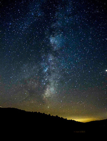 Milky way galaxy with stars and space dust in the universe.の写真素材
