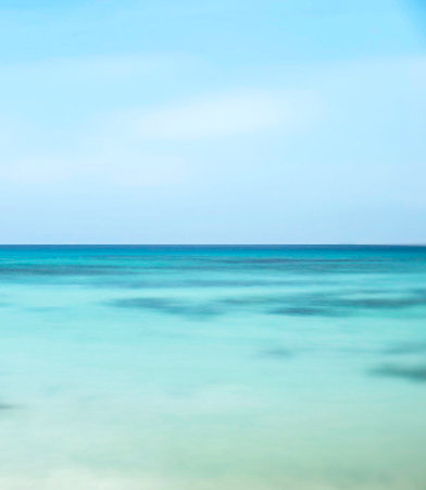 beach and tropical sea. soft focus, shallow DOF.の写真素材